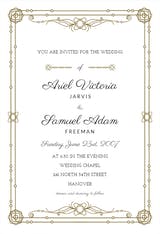 Classic Border - Wedding Invitation